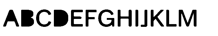 Balium Medium Fill Font UPPERCASE