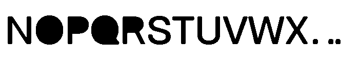Balium Medium Fill Font UPPERCASE