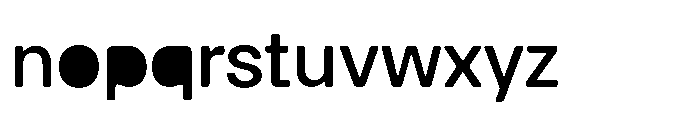 Balium Medium Fill Font LOWERCASE