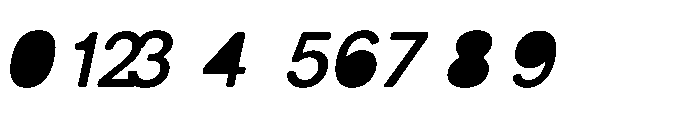 Balium Medium Oblique BKF Font OTHER CHARS