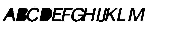 Balium Medium Oblique BKF Font UPPERCASE