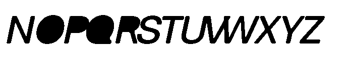 Balium Medium Oblique BKF Font UPPERCASE