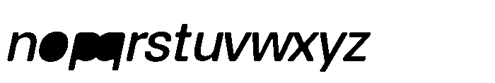 Balium Medium Oblique BKF Font LOWERCASE