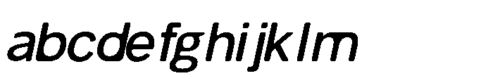Balium Medium Oblique Bad Kerning FONT