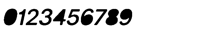Balium Medium Oblique Fill Font OTHER CHARS