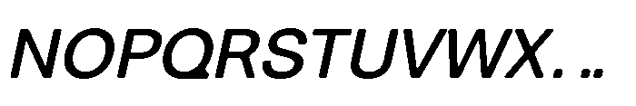 Balium Medium Oblique Font UPPERCASE
