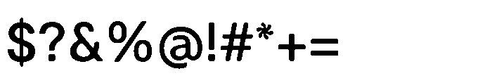 Balium Medium Font OTHER CHARS