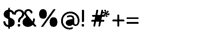 Balium Roman BKF Font OTHER CHARS
