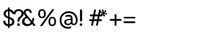 Balium Roman Bad Kerning Font OTHER CHARS