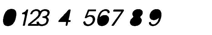 Balium Roman Oblique BKF Font OTHER CHARS