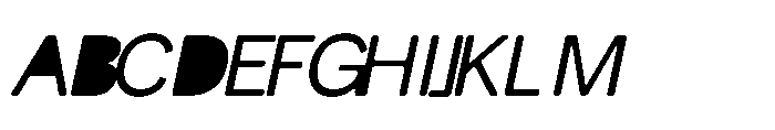 Balium Roman Oblique BKF Font UPPERCASE