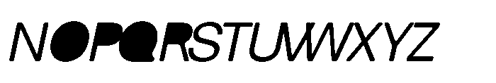 Balium Roman Oblique BKF Font UPPERCASE
