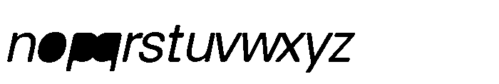 Balium Roman Oblique BKF Font LOWERCASE