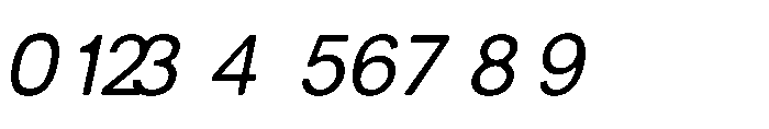 Balium Roman Oblique Bad Kerning Font OTHER CHARS