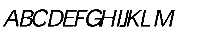 Balium Roman Oblique Bad Kerning Font UPPERCASE