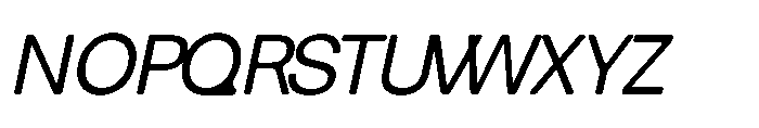 Balium Roman Oblique Bad Kerning Font UPPERCASE