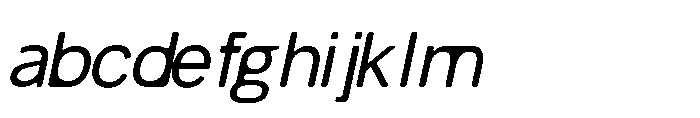 Balium Roman Oblique Bad Kerning FONT