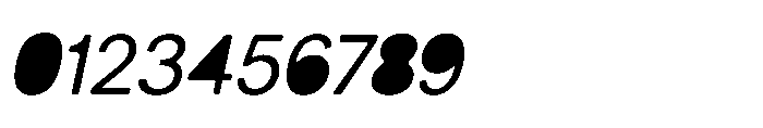 Balium Roman Oblique Fill Font OTHER CHARS