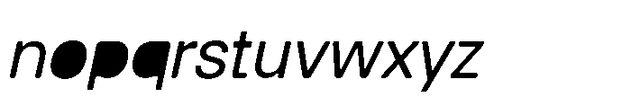 Balium Roman Oblique Fill Font LOWERCASE