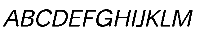 Balium Roman Oblique Font UPPERCASE
