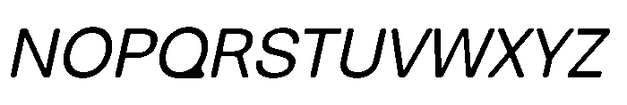 Balium Roman Oblique Font UPPERCASE