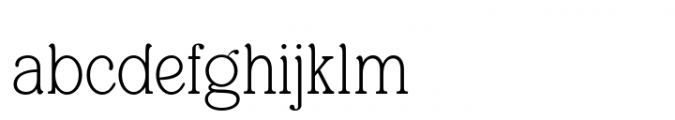 Balivia Extra Light Font LOWERCASE