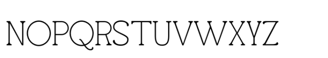 Balivia Thin Font UPPERCASE