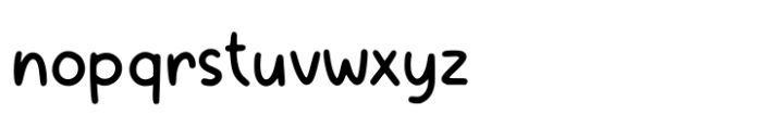 Baljufeo Font LOWERCASE
