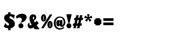 Ballacks Bold Font OTHER CHARS