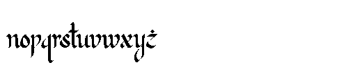 Ballaghi Font LOWERCASE