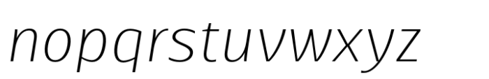 Ballarih Book Italic Font LOWERCASE