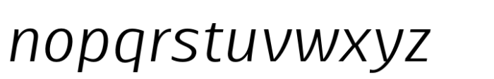 Ballarih Regular Italic Font LOWERCASE