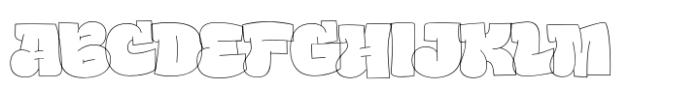 Ballin Outline Font UPPERCASE