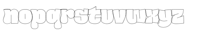 Ballin Outline Font LOWERCASE