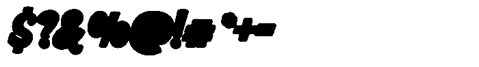Ballpark Beauty Extruded Font OTHER CHARS