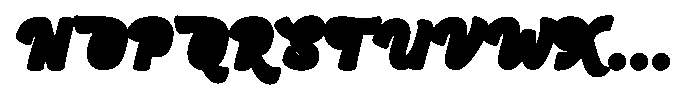 Ballpark Beauty Extruded Font UPPERCASE
