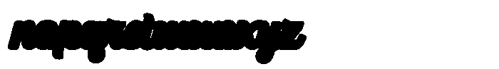 Ballpark Beauty Extruded Font LOWERCASE