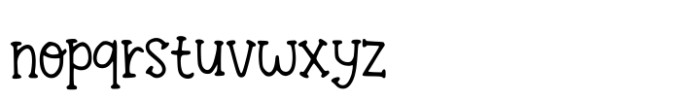 Ballpoint Cute Font LOWERCASE