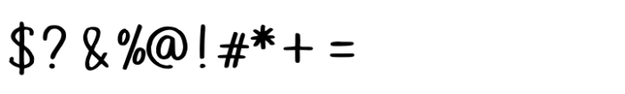 Ballpoint Handwriting Font OTHER CHARS
