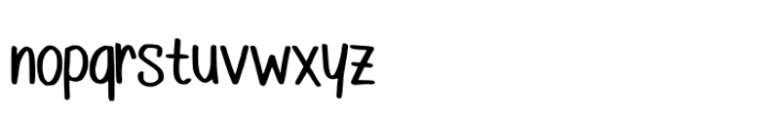 Ballpoint Handwriting Font LOWERCASE