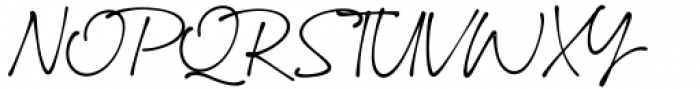Ballpoint Signature Regular Font UPPERCASE
