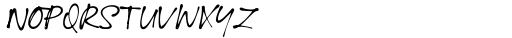 Ballpoint Signature Regular Font LOWERCASE