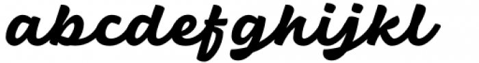 Balneario Script Bold Font LOWERCASE