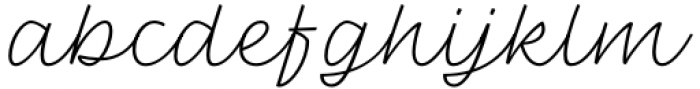 Balneario Script Regular Font LOWERCASE