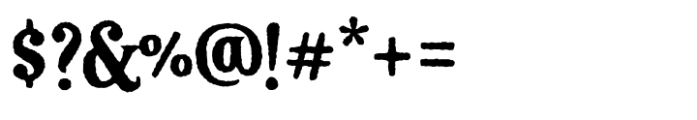 Balter Serif Rustic Font OTHER CHARS