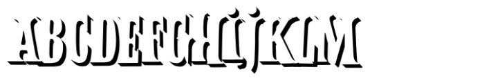 Balter Serif Shadow Font UPPERCASE
