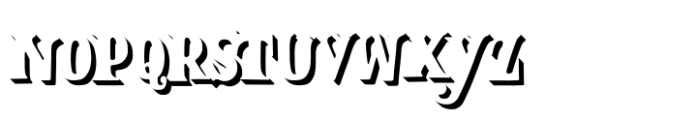 Balter Serif Shadow Font LOWERCASE
