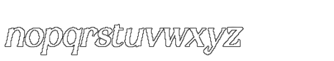 Balthis Pixel Outline Font LOWERCASE