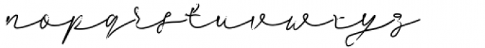 Balune Handwrite Font LOWERCASE
