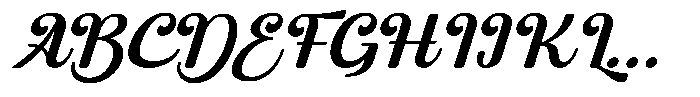 Balurie Italic Font UPPERCASE